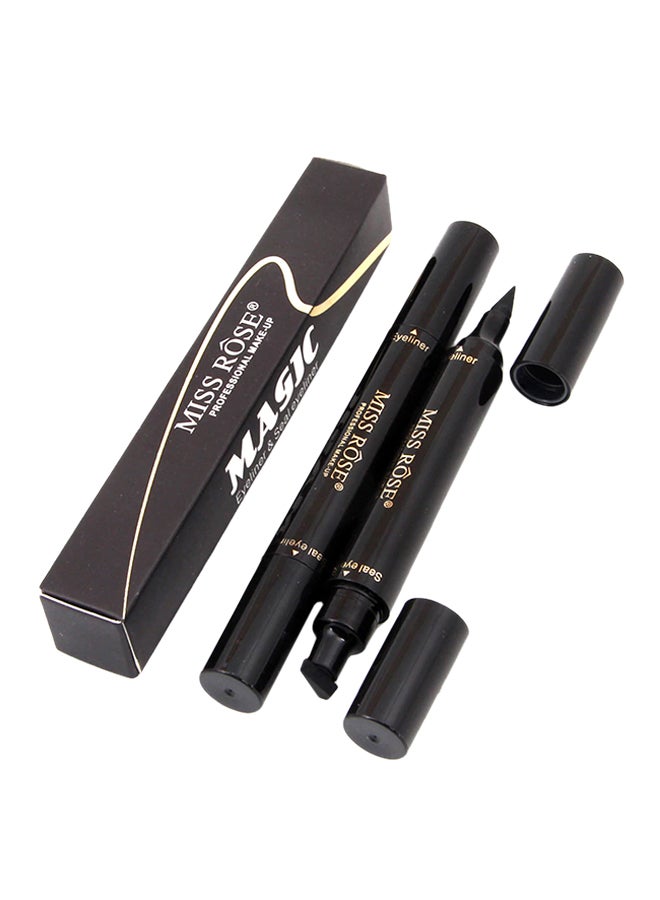 Longlasting Waterproof Quick-Dry Stamp Eyeliner Pen Black - v1552298047/N21744081A_1