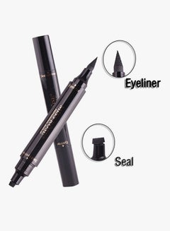 Miss Rose Longlasting Waterproof Quick-Dry Stamp Eyeliner Pen Black  - Image 3