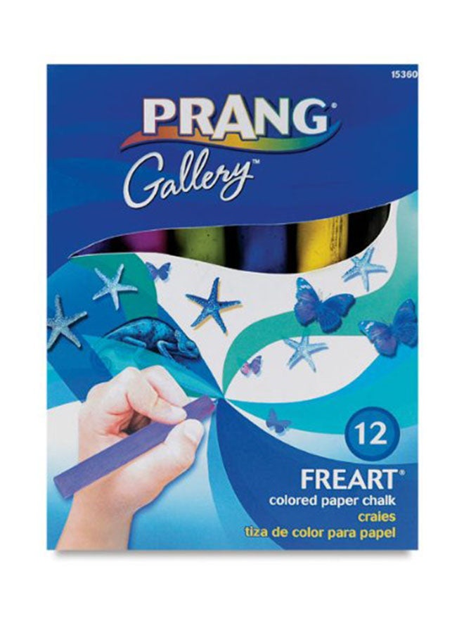 Freart Colored Paper Chalk 1 x 4-Inch Multicolour