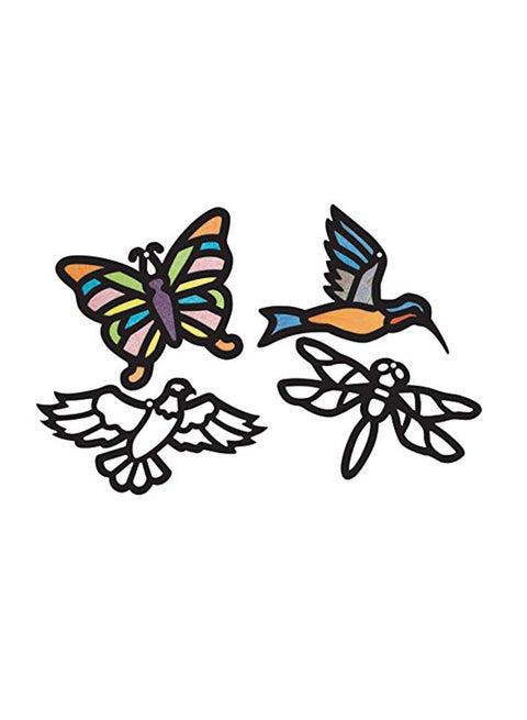 Stained Glass Frames Birds And Bugs