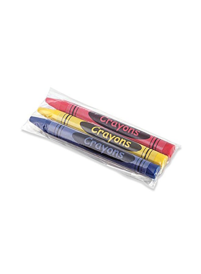 CrayonKing - Pack Of 3 Crayons In Cello Bag Multicolour - Image 1