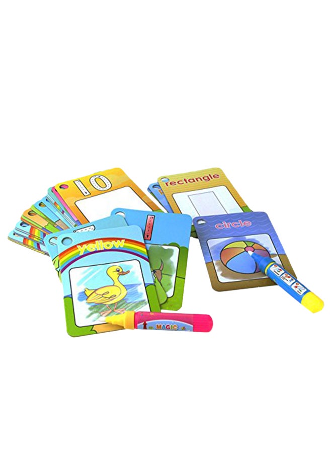 Dorras 26-Piece Water Painting Graffiti Book Card - Image 1