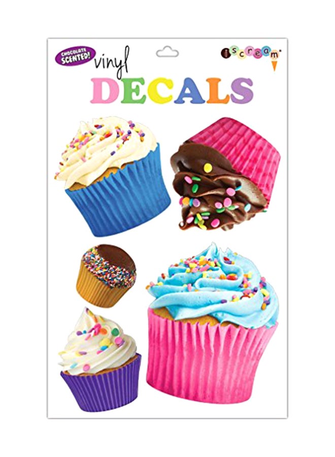 iscream 5-Sheet Cupcake Decals Sticker - Image 3