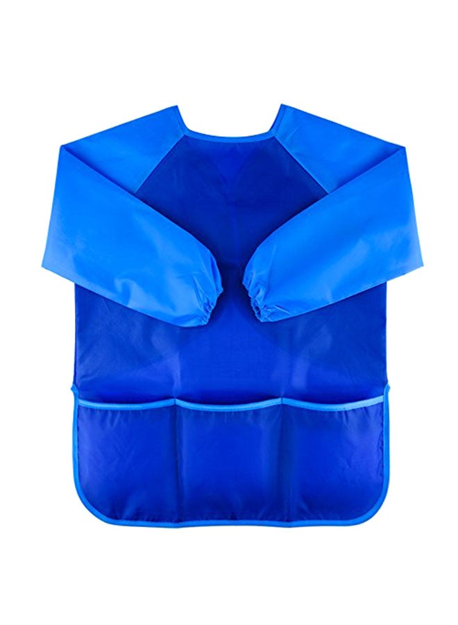 كوكا مريلة بتطريز سموك مقاومة للماء يرتديها الأطفال عند القيام بالأعمال الفنية أزرق - Image 1