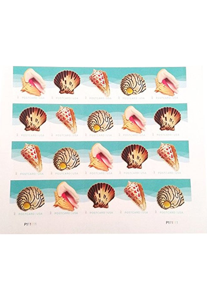 USPS Seashells Postcard Stamps