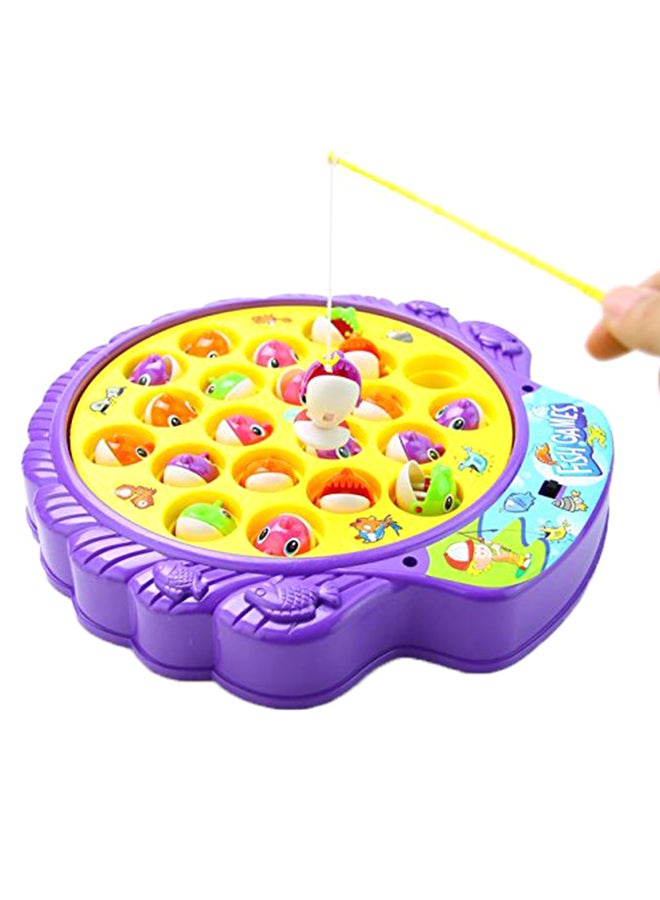 Haktoys Fishing Game Toy Set With Single Layer Rotating Board - Image 2