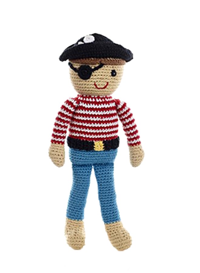 دمية محشوة ومحبوكة على شكل قرصان