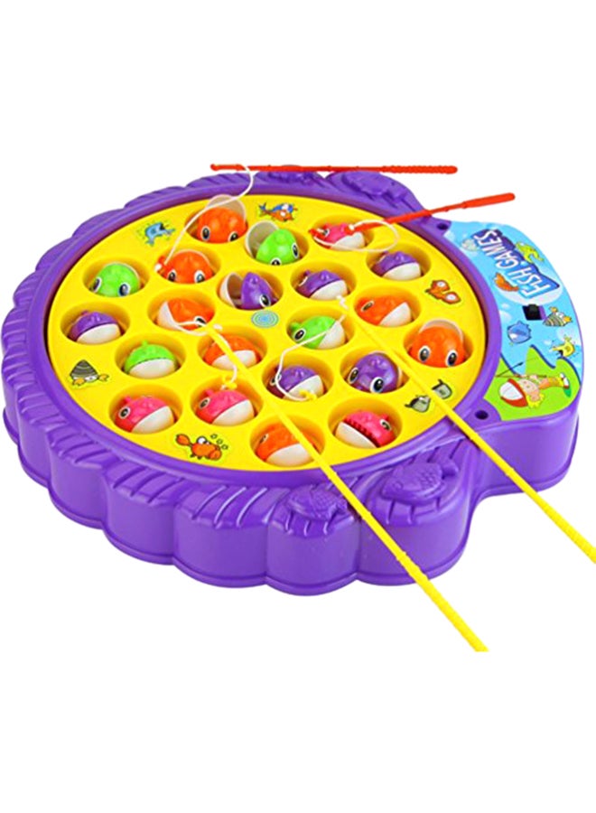 Haktoys Fishing Game Toy Set With Single Layer Rotating Board - Image 1