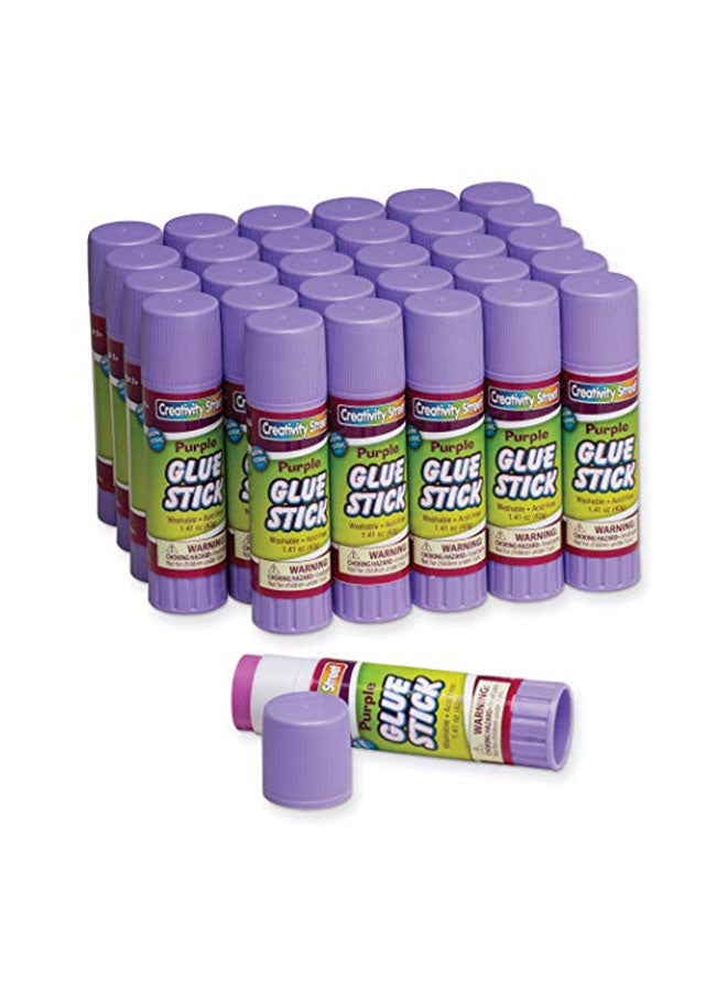Creativity Street Creativity Street CK-338830 Ck338830 Glue Sticks, Purple, 1.41 Oz., 30 Per Pack  - Image 2