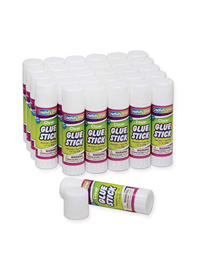 Creativity Street Creativity Street CK-338730 Ck338730 Glue Sticks, Clear, 1.41 Oz., 30 Per Pack  - Image 2