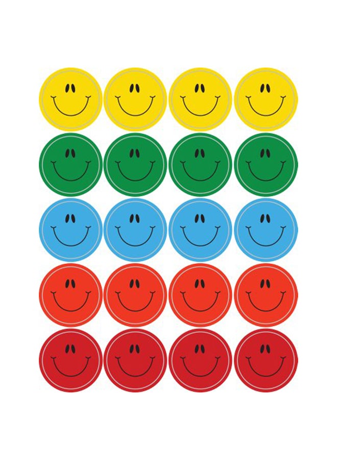 Carson-Dellosa 120-Piece Smiley Multicolor Faces Sticker Set 