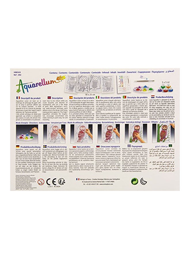 Sento Sphere Sen692A Aquarellum Junior Paint By Number Owls Magic Canvas - Image 1