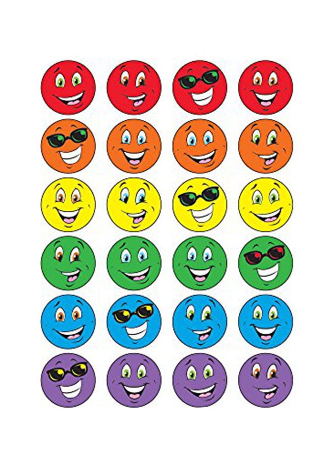 تريند إنتربرايزس إنك 96 قطعة ملونة لأوجه مبتسمة توتي فروتي بملصقات ستينكي طراز T-83208 - Image 3