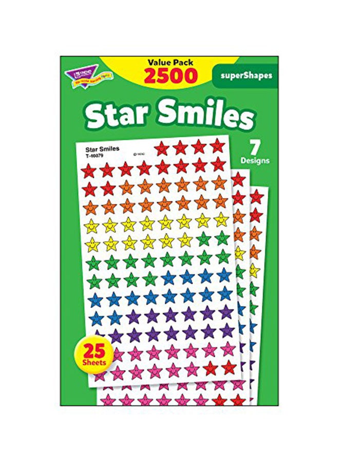 تريند إنتربرايزس إنك مجموعة قيمة من ملصقات رائعة الشكل من ستار سمايلز مكونة من 2500 قطعة - Image 3