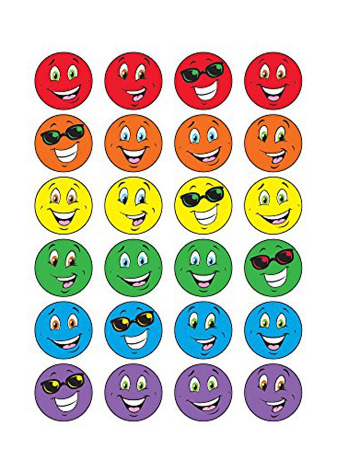 تريند إنتربرايزس إنك 96 قطعة ملونة لأوجه مبتسمة توتي فروتي بملصقات ستينكي طراز T-83208 - Image 1
