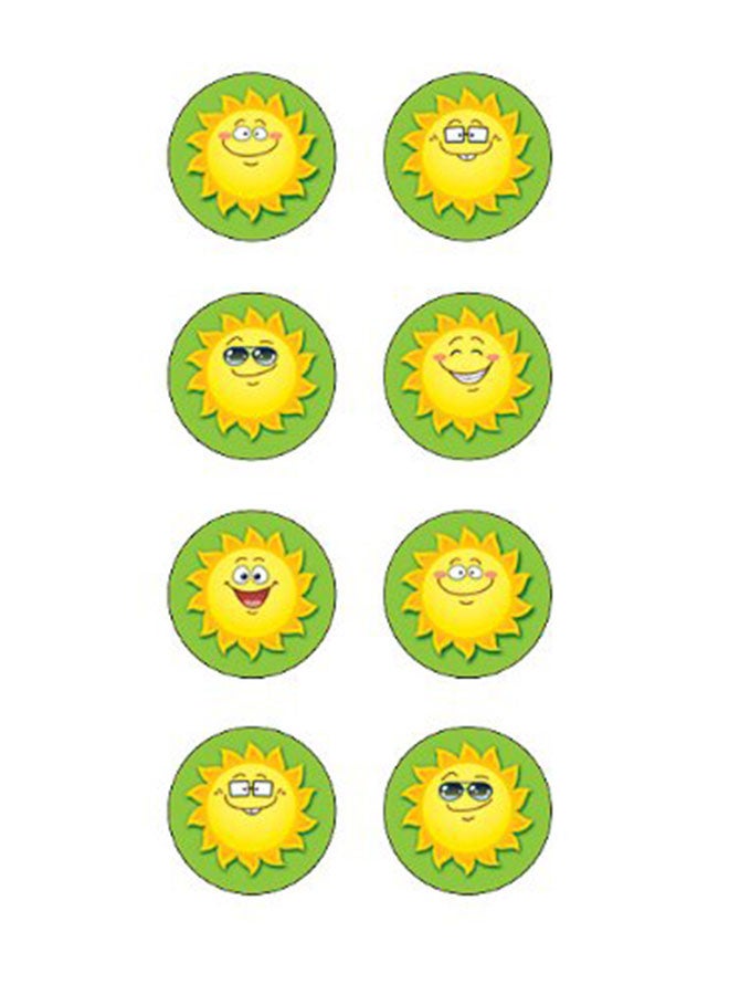 Set of 378 Happy Suns Mini Stickers