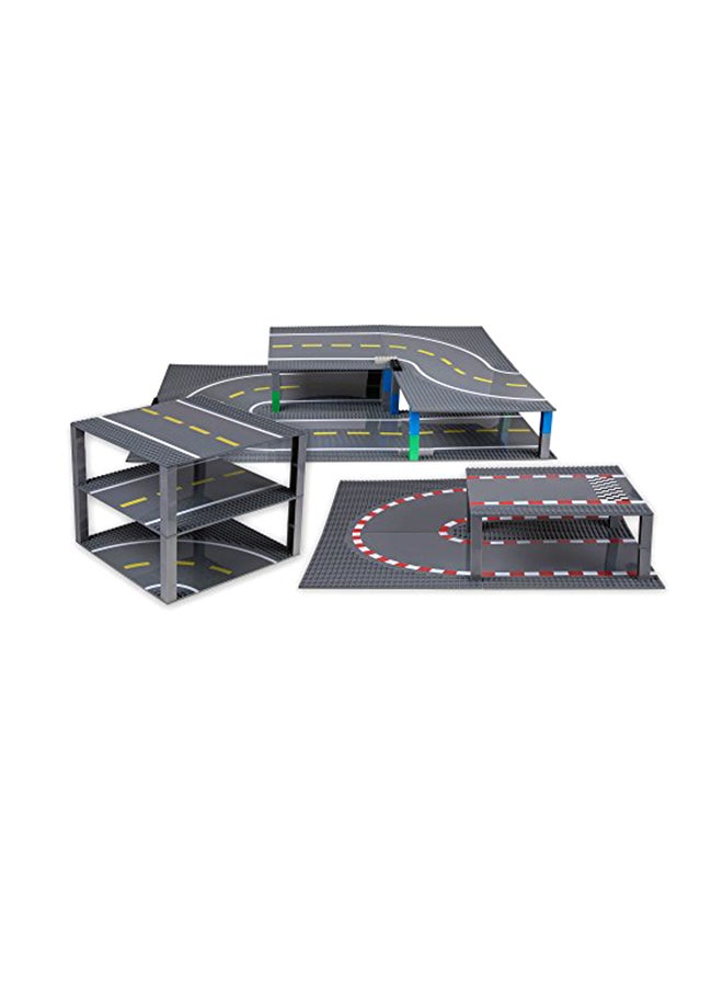 Strictly Briks - 4-Piece Road Building Stackable Base Plates 10 X 10 Inch 4 - Image 1