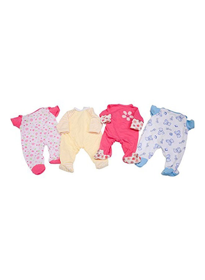 Constructive Playthings 4-Piece Sleeper Set For 12 Inch Baby Dolls GAN-605 