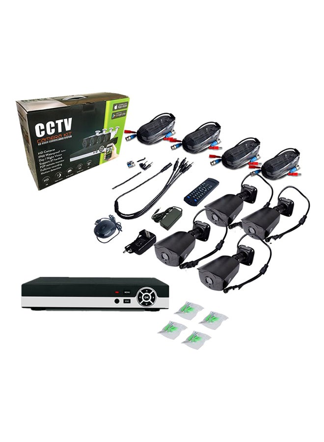 تومفيجن مجموعة كاميرات DVR بدقة AHD مكونة من 4 قنوات  - Image 1