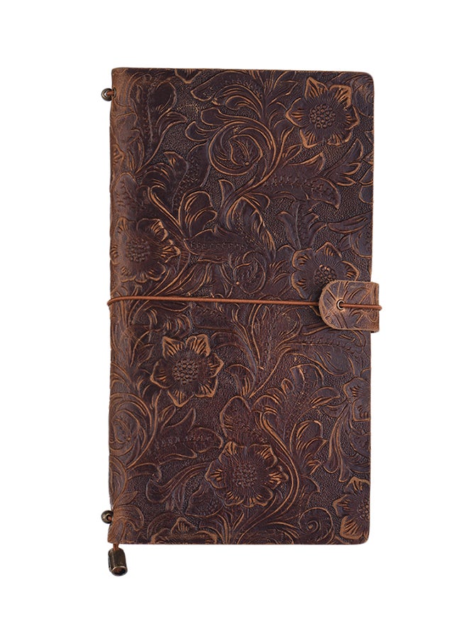 Generic Antique Embossed Travel Journal Notebook Diary  - Image 1