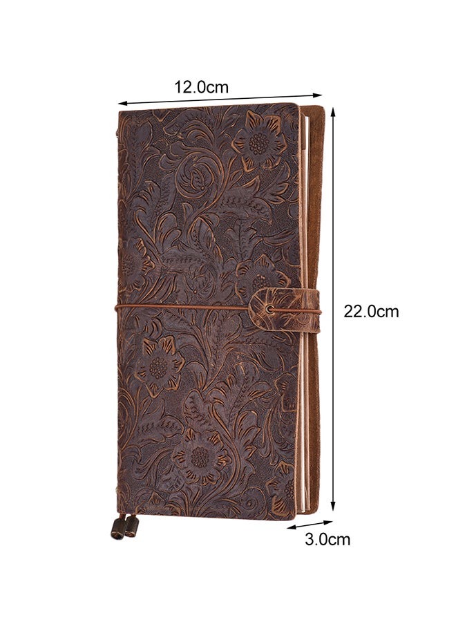 Generic Antique Embossed Travel Journal Notebook Diary  - Image 2