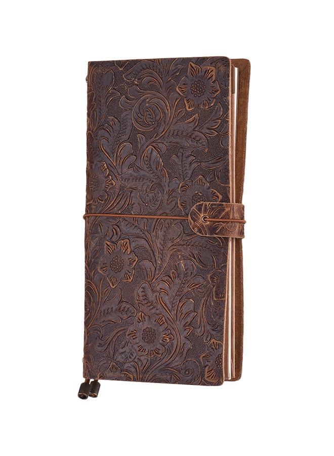Generic Antique Embossed Travel Journal Notebook Diary  - Image 3