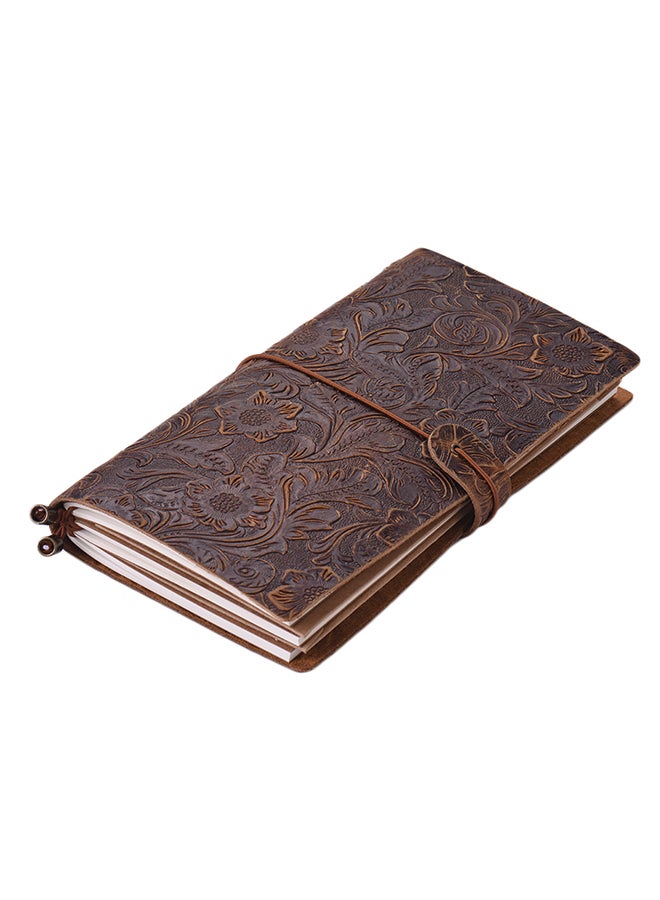 Generic Antique Embossed Travel Journal Notebook Diary  - Image 5