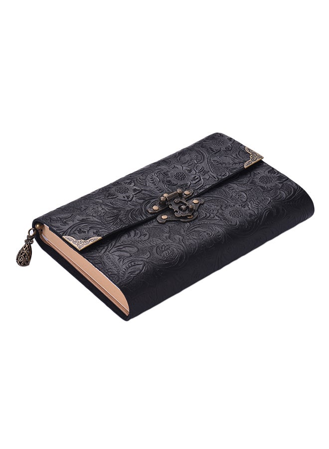 Handmade Embossed Pattern Soft Leather Journal Travel Notebook - Image 3