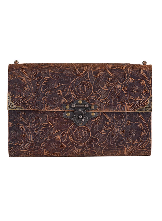 Generic Handmade Embossed Pattern Soft Leather Journal Travel Notebook  - Image 1