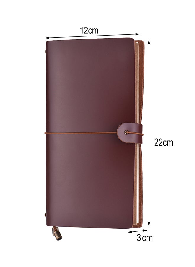 Generic Leather Journal Travel Notebook Refillable Diary Notepad  - Image 2