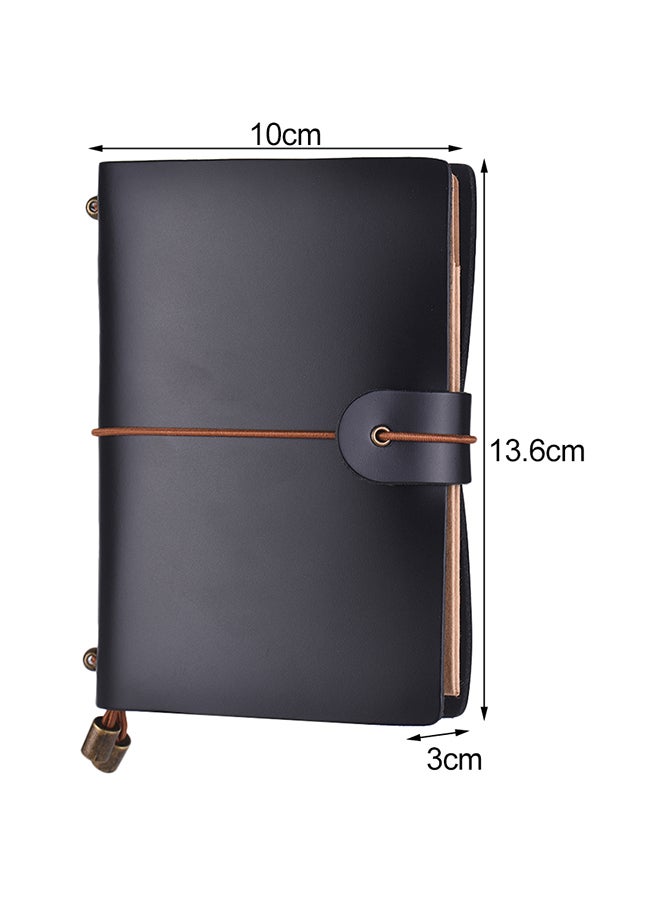 Generic Leather Soft Cover Refillable Journal Notebook with Elastic Strap  - Image 2