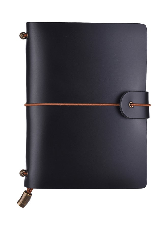 Generic Leather Soft Cover Refillable Journal Notebook with Elastic Strap  - Image 1