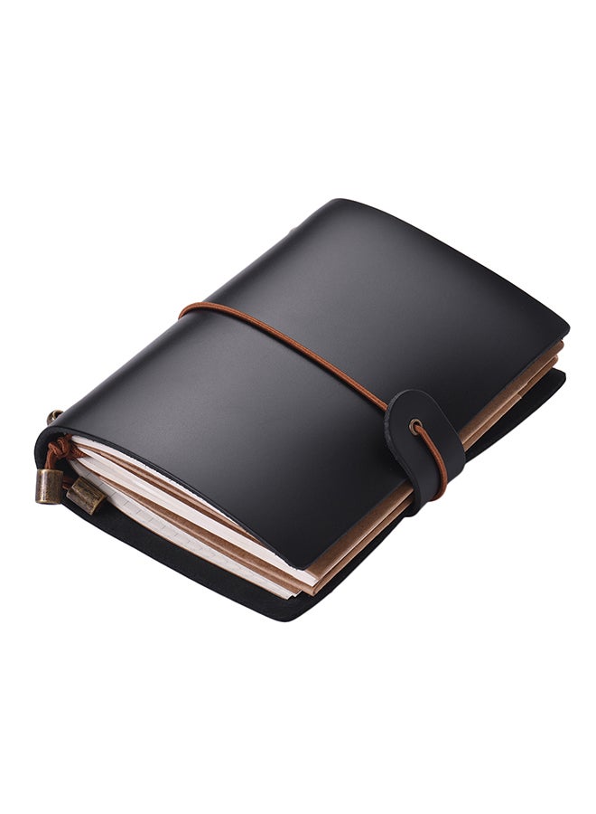 Generic Leather Soft Cover Refillable Journal Notebook with Elastic Strap  - Image 3