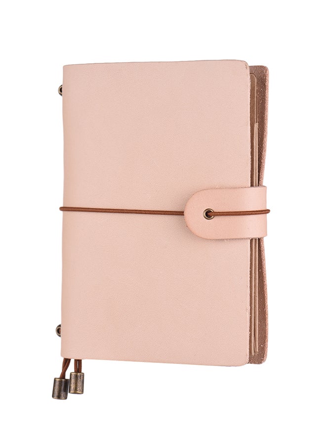 Leather Soft Cover Refillable Journal Notebook with Elastic Strap 