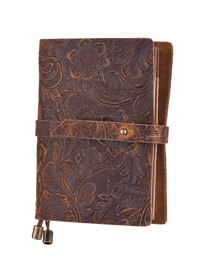Generic Leather Vintage Embossed Pattern Travel Journal Notebook  - Image 3