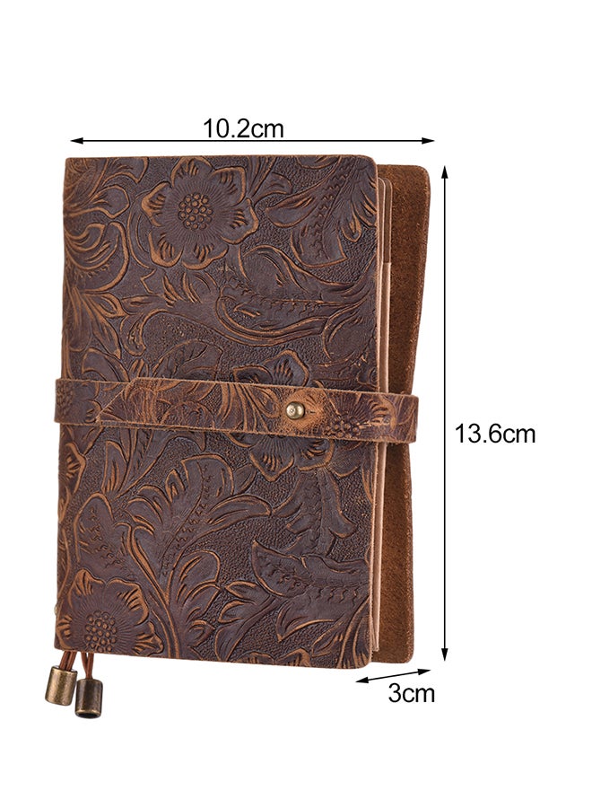 Generic Leather Vintage Embossed Pattern Travel Journal Notebook  - Image 2