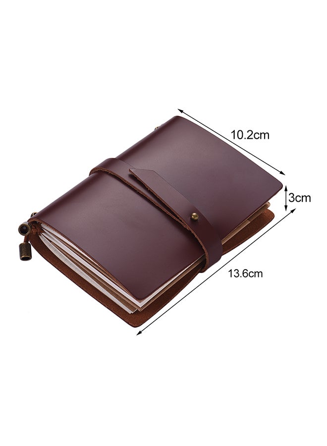 Generic Portable Travel Journal Diary Leather Writing Notebook  - Image 2