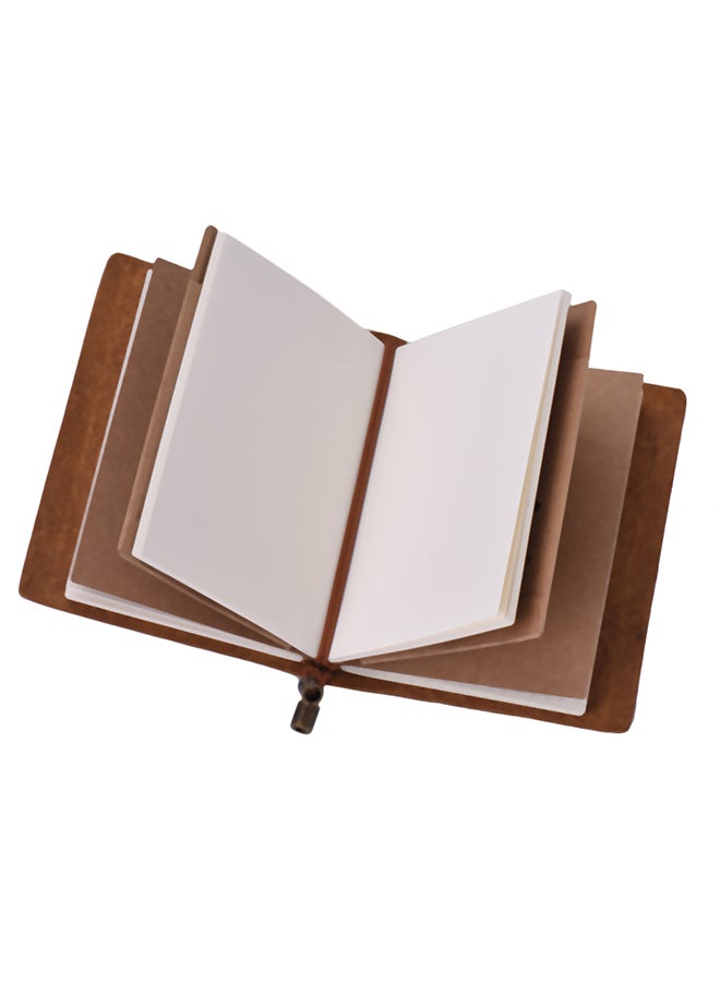 Generic Vintage Full Grain Leather Refillable Travel Journal Notebook  - Image 5