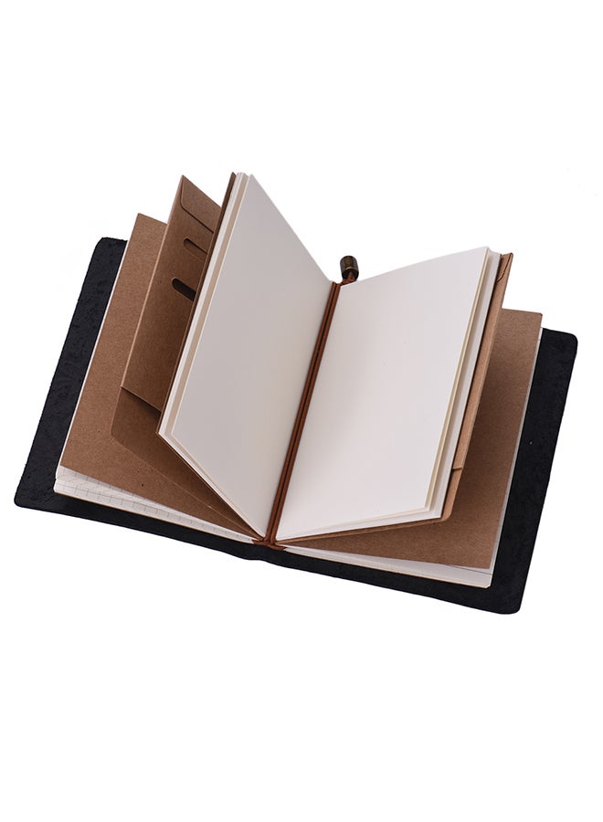 Generic Vintage Full Grain Leather Refillable Travel Journal Notebook  - Image 5
