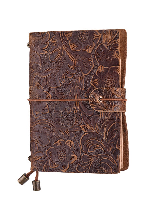 Generic Vintage Full Grain Leather Refillable Travel Journal Notebook  - Image 3