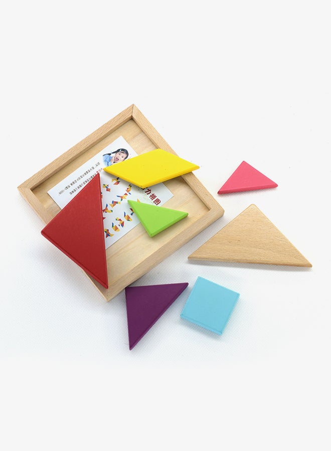 Sharpdo Wooden 3D Geometric Jigsaw Puzzle 14.6 x 1.4cm - Image 3