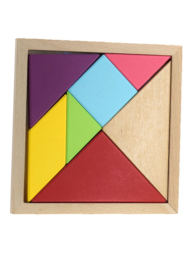 Sharpdo Wooden 3D Geometric Jigsaw Puzzle 14.6 x 1.4cm - Image 1