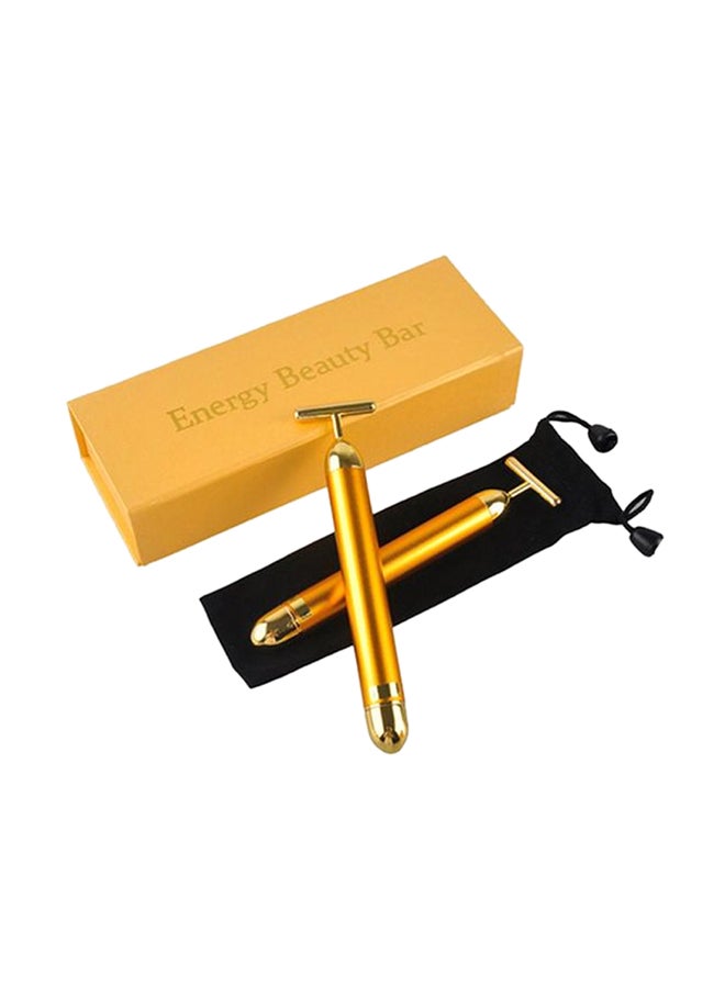 Generic 24k Golden Pulse Facial Massager Gold  - Image 2