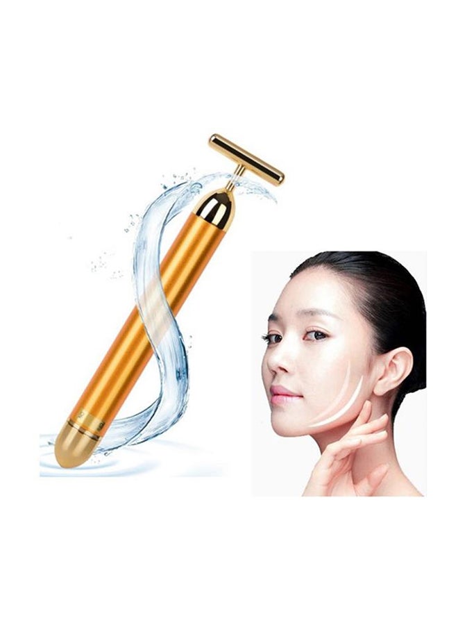 Generic 24k Golden Pulse Facial Massager Gold  - Image 3