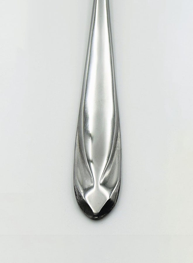 24-Piece Stainelss Steel Cutlery Set Silver 32x26x5cm - Image 5