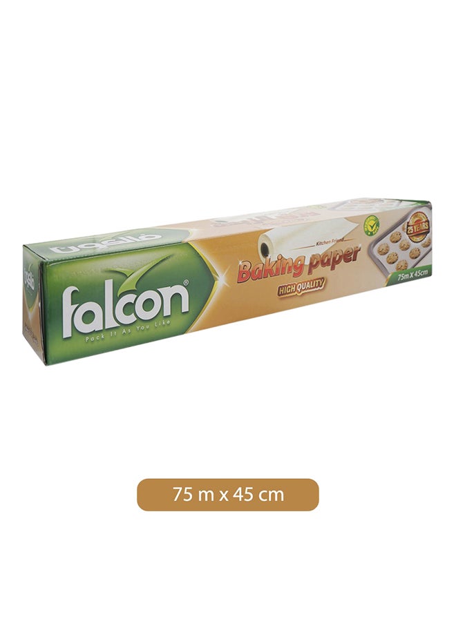فالكون رول مناديل ورقية للخبز من 25 قطعة فضي 75x45سم - Image 2