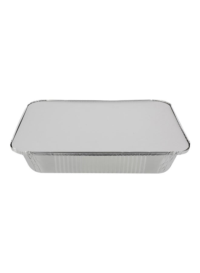 Falcon 10-Piece 131 Extra Thick Food Storage Lid Container Silver/White  - Image 1