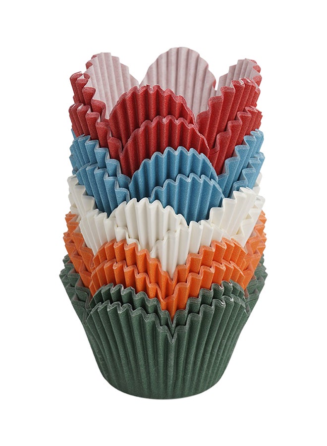 Falcon 100-Piece Lotus Greaseproof Paper Cake Cup Multicolour  - Image 2