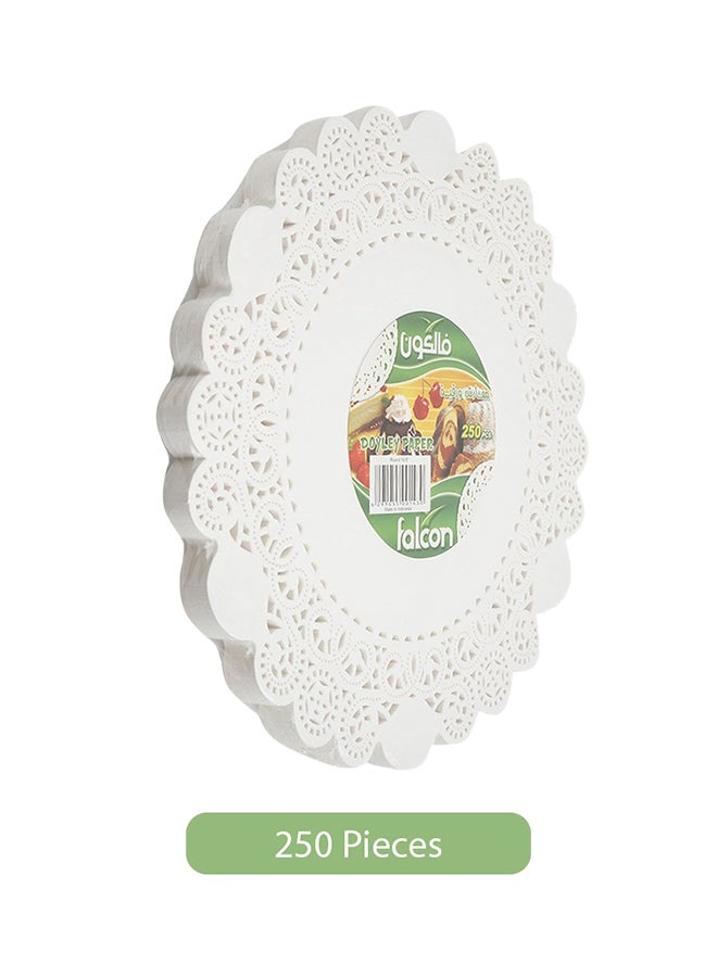 Falcon 250-Piece Round Doyley Paper White 10.5inch - Image 2