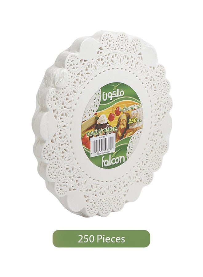 Falcon 250-Piece Round Doyley Paper White 8.5inch - Image 3